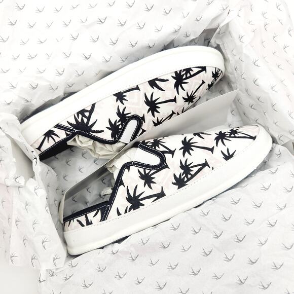 Deer Stags Men\'s White Palm Print Canvas Spike Indoor/Outdoor Slippers Size 12 main image 7